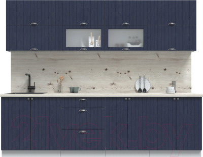 Готовая кухня Интерлиния Берес 2.7Б - фото