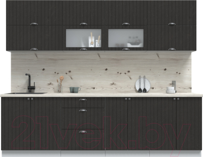 Готовая кухня Интерлиния Берес 2.7Б  - фото