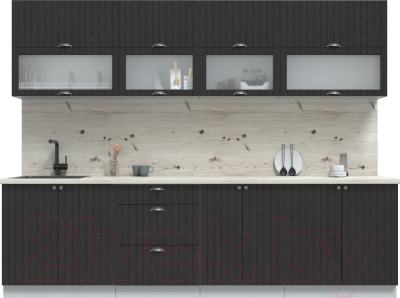 Готовая кухня Интерлиния Берес 2.8Б  - фото