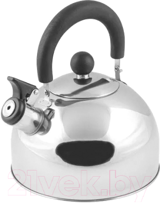 Чайник со свистком Perfecto Linea 52-121518 (серебристый) - фото