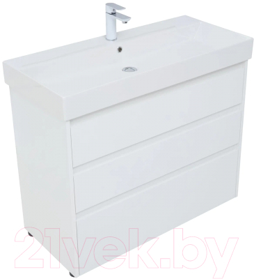 Тумба с умывальником Aquanet Nova Lite 100 / 307081