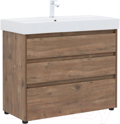 Тумба с умывальником Aquanet Nova Lite 100 / 307083 - фото