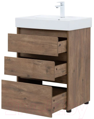Тумба с умывальником Aquanet Nova Lite 60 / 307074 (дуб рустикальный)
