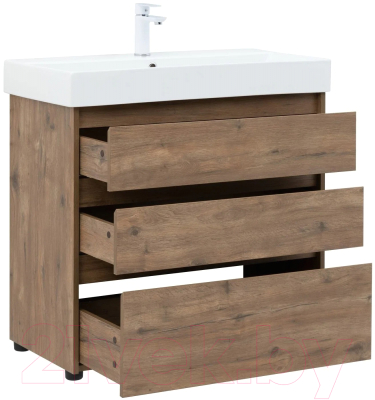 Тумба с умывальником Aquanet Nova Lite 85 / 307080