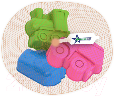 Набор формочек для песочницы Нордпласт Транспорт / 080