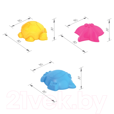 Набор формочек для песочницы Нордпласт Морские / 029