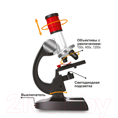 Микроскоп оптический Bondibon Французские опыты. Науки с Буки / ВВ5654