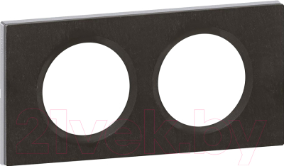 Рамка для выключателей и розеток Legrand Celiane 69372 (ардезия) - фото