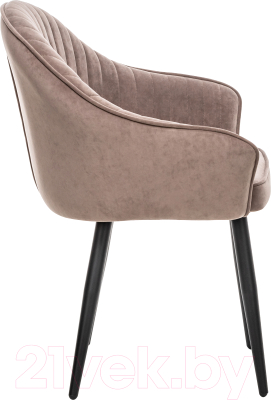 Стул Импэкс Leset Вайд с подлокотниками (черный/велюр латте)