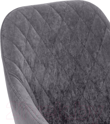 Стул Импэкс Leset Слим с подлокотниками (черный/велюр графит)