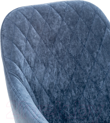 Стул Импэкс Leset Слим с подлокотниками (черный/велюр синий)