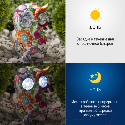 Садовая фигура-светильник ЭРА Птица ERAFYS01-04 / Б0038497