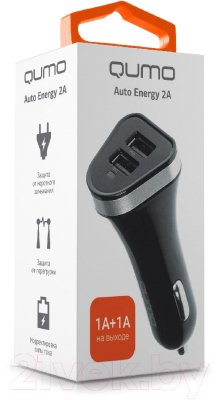Адаптер питания автомобильный Qumo Charger 0061 / Q20731