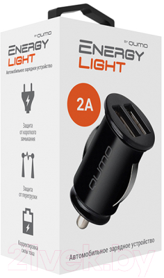 Адаптер питания автомобильный Qumo Energy Light Charger 0034 / Q32849