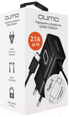Зарядное устройство сетевое Qumo Energy Charger 0025 / Q30549