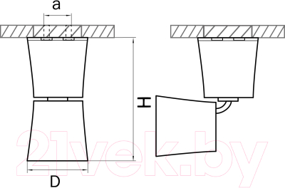 Точечный светильник Lightstar Rotonda 214456