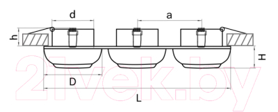 Комплект точечных светильников Lightstar Ocula 11834