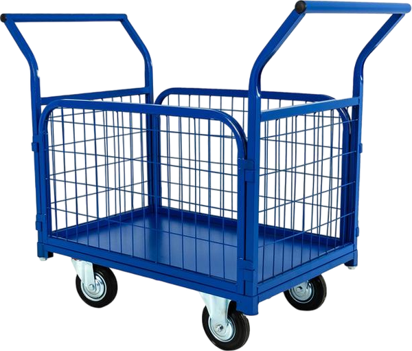 Тележка платформенная TOR ТП-2С 600х900 с бортами / 1012414 - фото