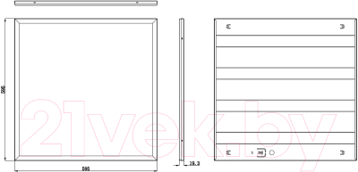 Панель светодиодная ЭРА SPO-6-48-4K-M / Б0035359