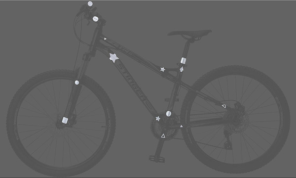 Набор катафотов для велосипеда STG Фигуры RC-032 / Х82815