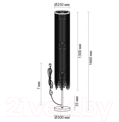 Торшер Odeon Light Chokka 5028/3F