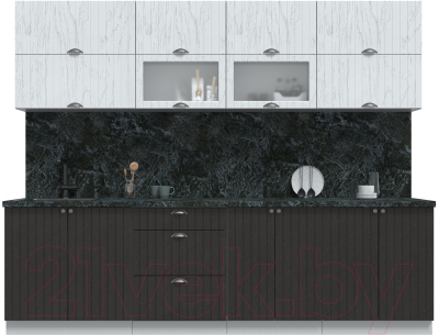 Готовая кухня Интерлиния Берес 2.7Б - фото