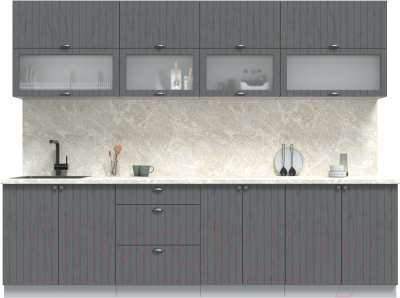 Готовая кухня Интерлиния Берес 2.8Б - фото