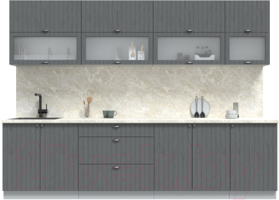 Готовая кухня Интерлиния Берес 2.9Б - фото