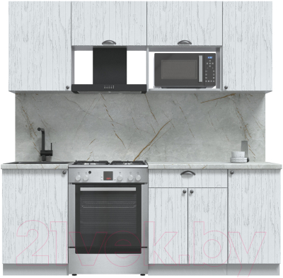Готовая кухня Интерлиния Берес 2.1В - фото