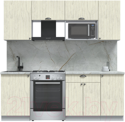 Готовая кухня Интерлиния Берес 2.1В  - фото