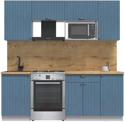 Готовая кухня Интерлиния Берес 2.1В - фото