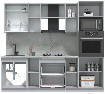 Готовая кухня Интерлиния Берес 2.4В