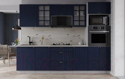 Кухонный гарнитур Интерлиния Берес 2.5В (дуб королевский/бискайская сосна)