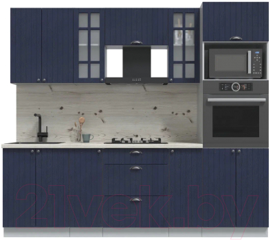 Готовая кухня Интерлиния Берес 2.4В - фото