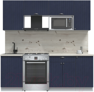 Готовая кухня Интерлиния Берес 2.1В - фото