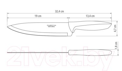 Нож Tramontina Plenus / 23426/068