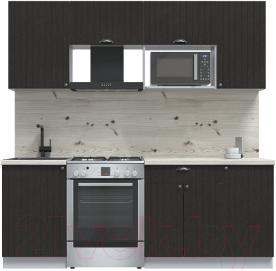 Готовая кухня Интерлиния Берес 2.1В - фото