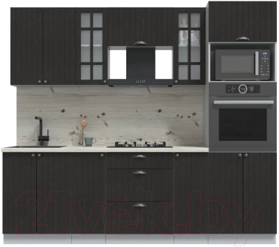 Готовая кухня Интерлиния Берес 2.4В - фото