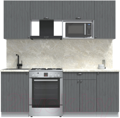 Готовая кухня Интерлиния Берес 2.1В - фото