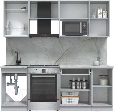 Готовая кухня Интерлиния Берес 2.1В