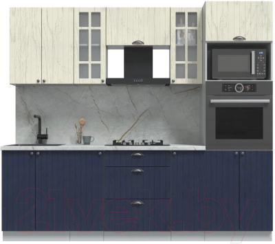 Готовая кухня Интерлиния Берес 2.4В - фото