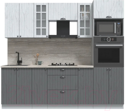 Готовая кухня Интерлиния Берес 2.4В - фото