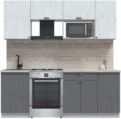 Готовая кухня Интерлиния Берес 2.1В - фото