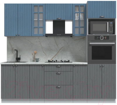 Готовая кухня Интерлиния Берес 2.4В - фото