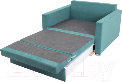 Диван KRONES Афродита выкатной 195x100 (велюр бирюзово-зеленый/рисунок)