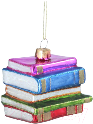 Елочная игрушка Gisela Graham Fairy Tales. Стопка книг / 709 - фото