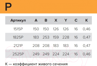 Решетка вентиляционная ERA 1825Р