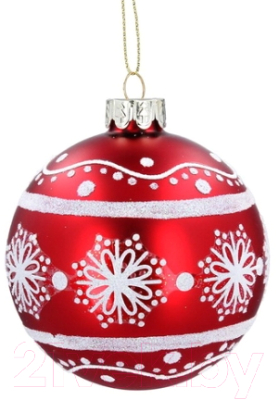 Шар новогодний Gisela Graham All Glass. Кружево / 34 - фото