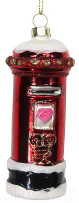 Елочная игрушка Gisela Graham London Christmas. Почтовый ящик заснеженный / 1103 - фото