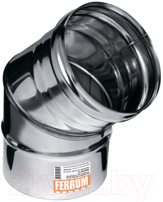 Поворот дымохода Ferrum Ф135 / f2326 (угол 135°, 304/0.8мм) - фото